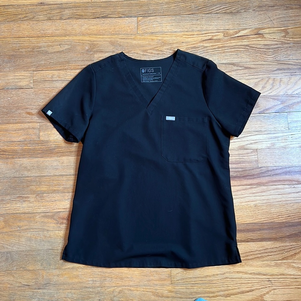 Figs black Catarina™ One-Pocket Scrub Top